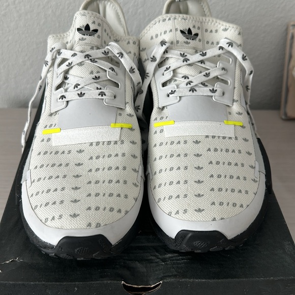 adidas NMD_R1 'All Over Logo White Team Solar Yellow Men's GZ7944 size 10 - Picture 2 of 6